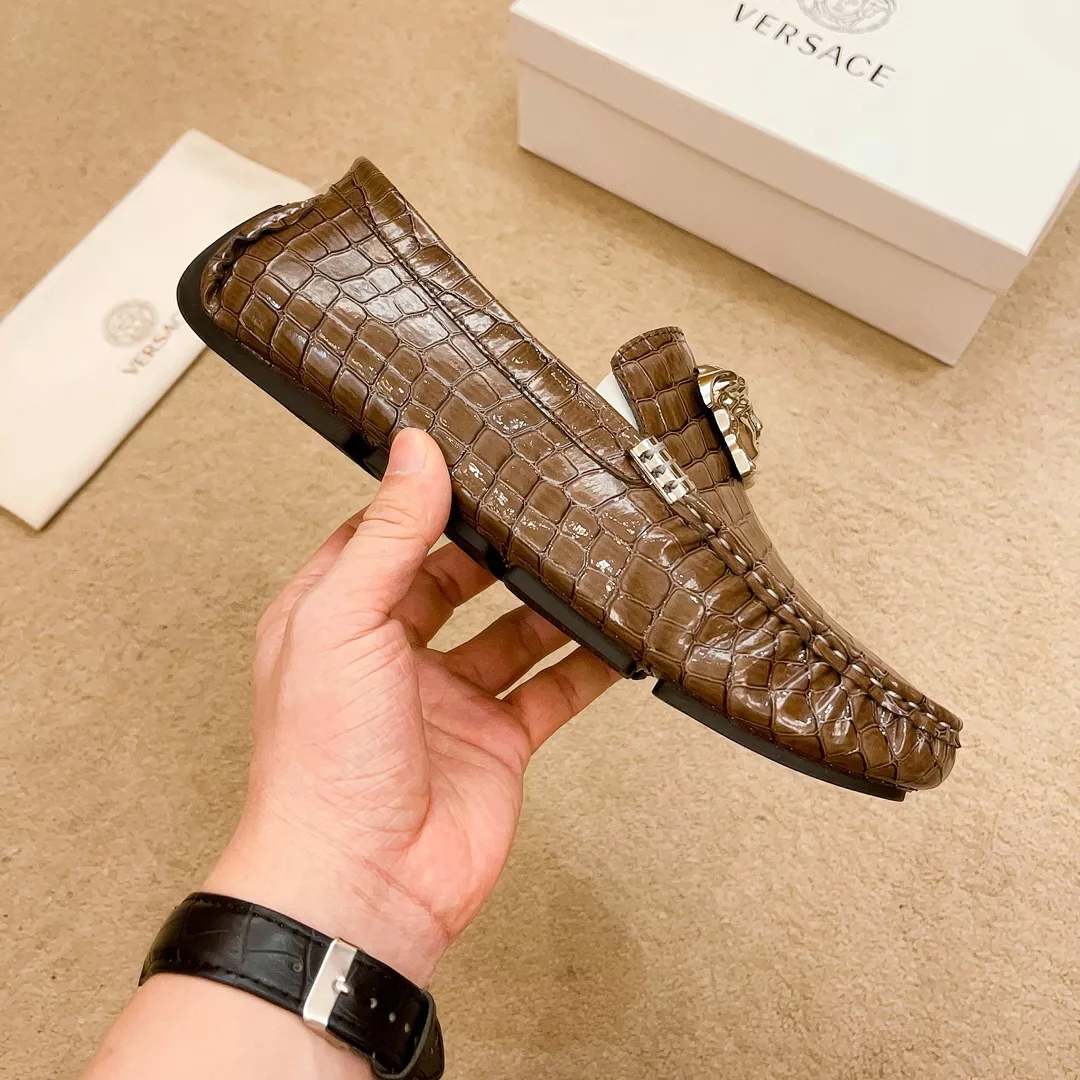 AllSeason 3770 Versace Leather Shoes For Men