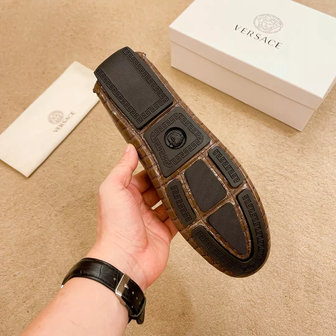 AllSeason 3770 Versace Leather Shoes For Men