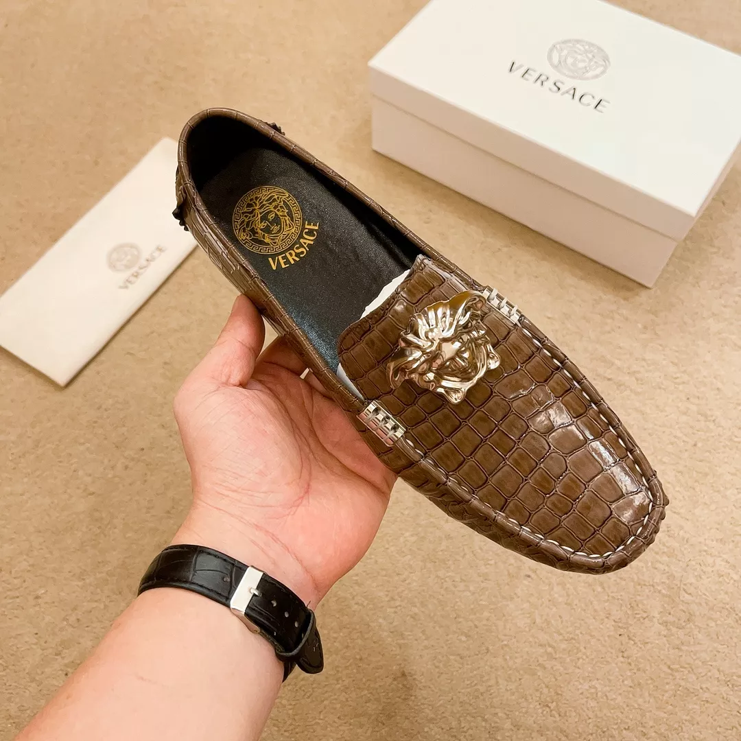 AllSeason 3770 Versace Leather Shoes For Men