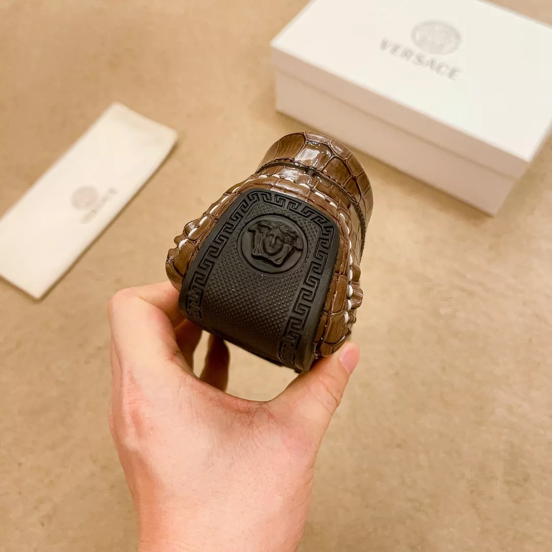 AllSeason 3770 Versace Leather Shoes For Men
