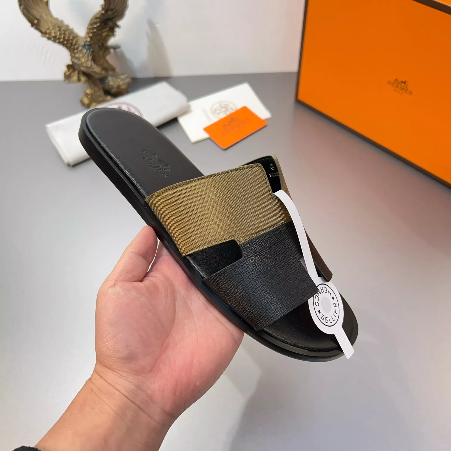 AllSeason 4327 Hermes Slippers For Men
