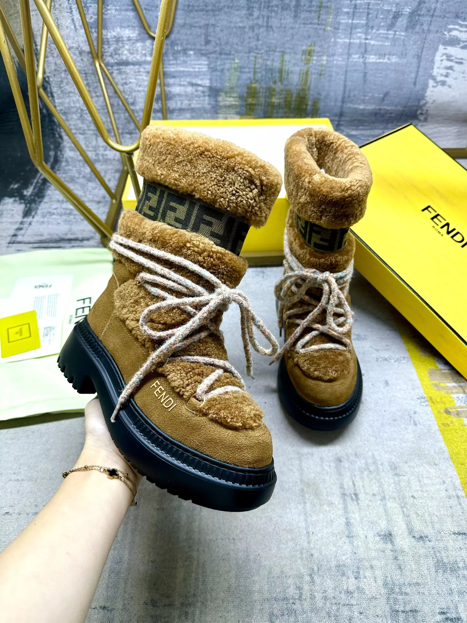 AllSeason 4874 Fendi Fashion Boots For Women