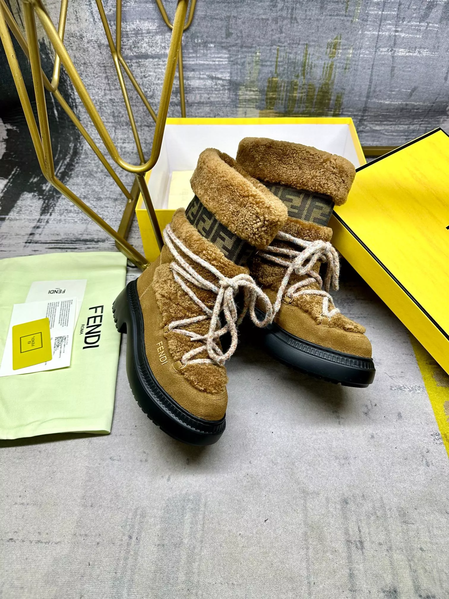 AllSeason 4874 Fendi Fashion Boots For Women
