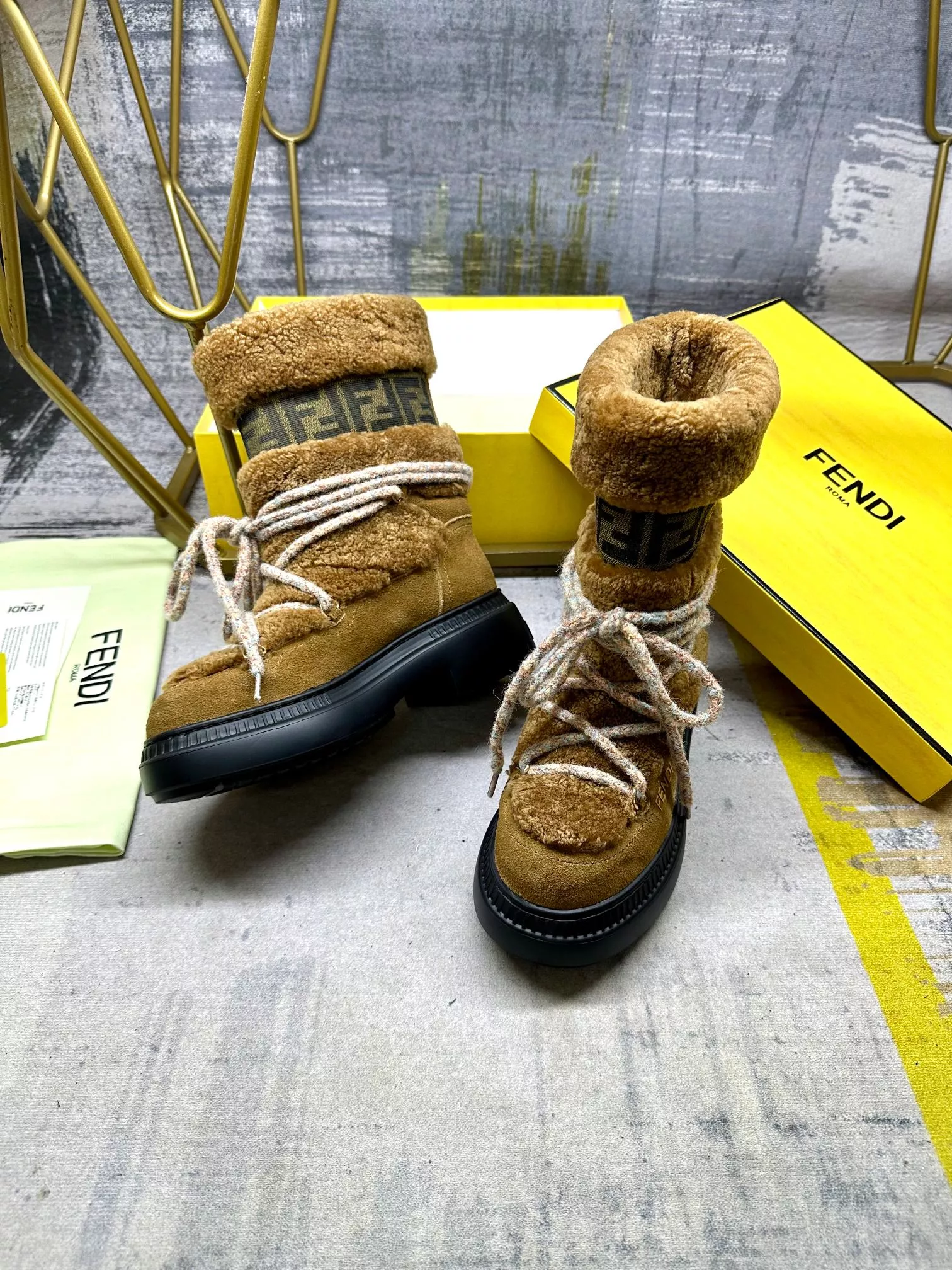 AllSeason 4874 Fendi Fashion Boots For Women