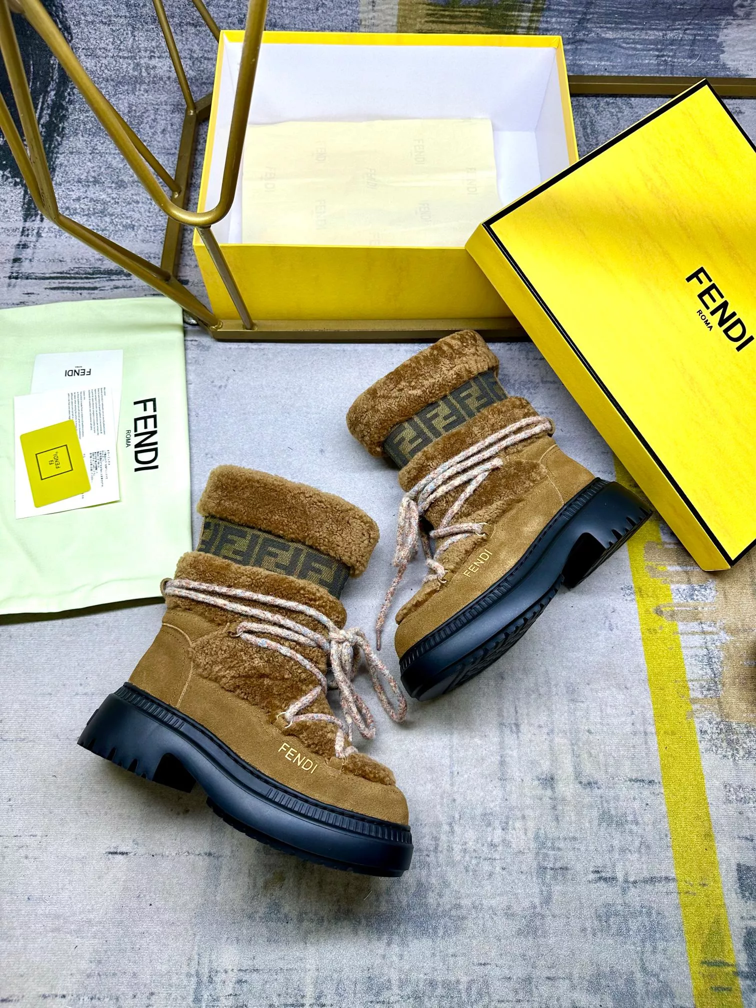 AllSeason 4874 Fendi Fashion Boots For Women