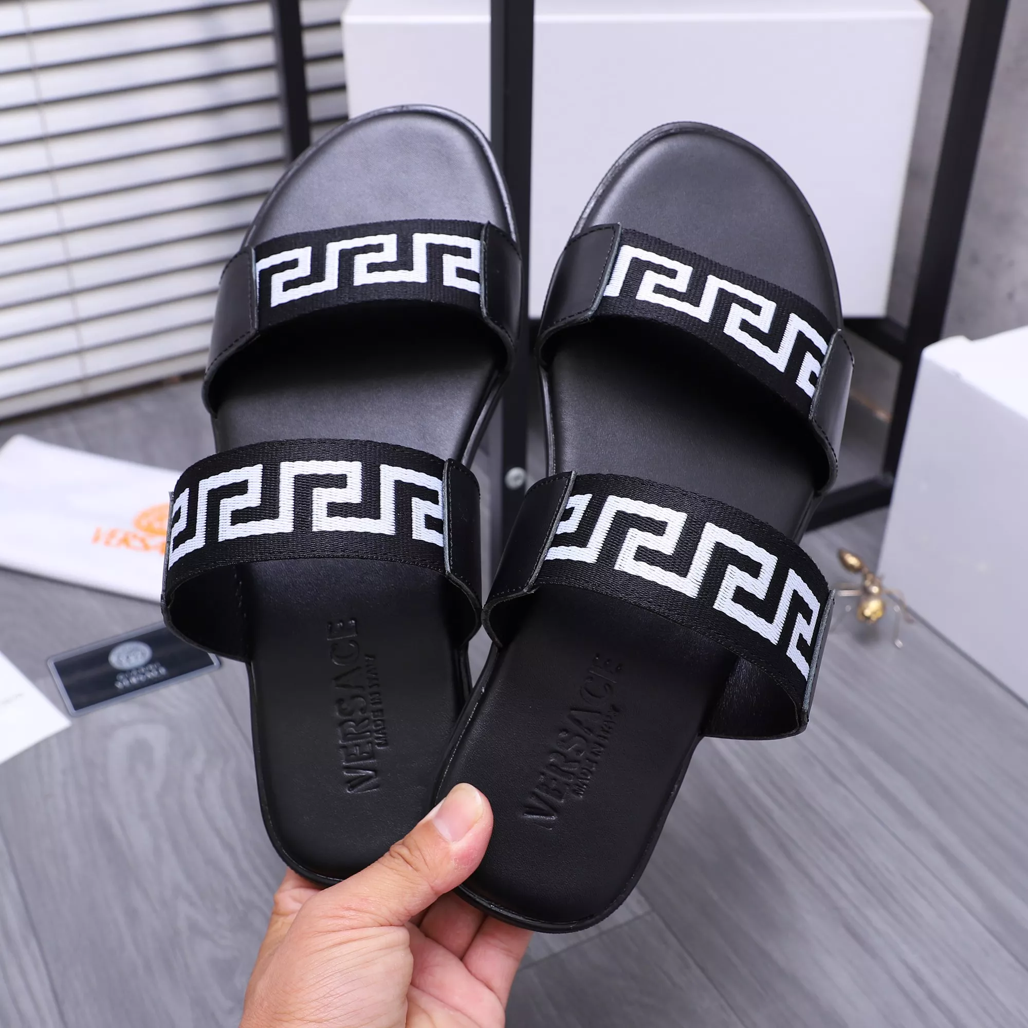 AllSeason 5143 Versace Slippers For Men