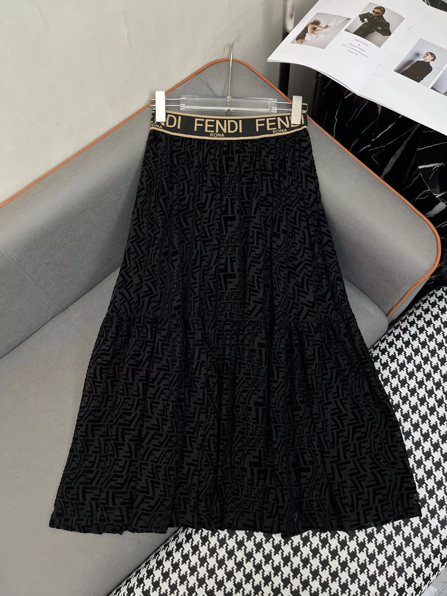 AllSeason 5736 Fendi Midi Skirt For Women
