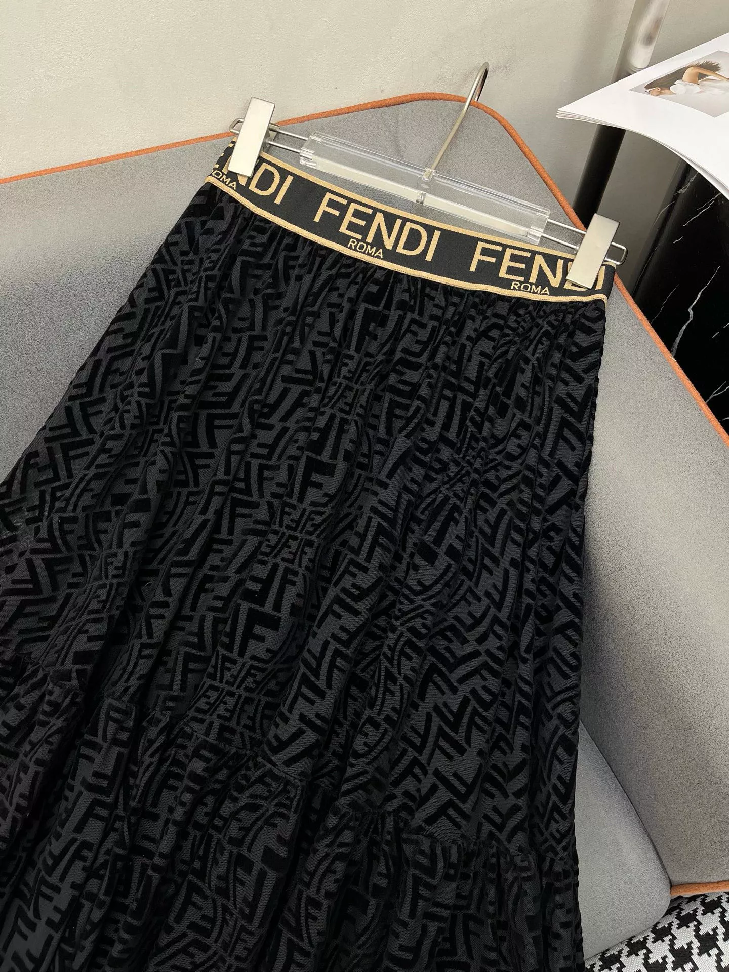 AllSeason 5736 Fendi Midi Skirt For Women