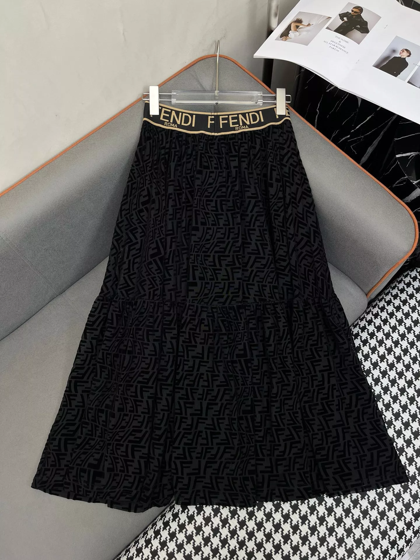 AllSeason 5736 Fendi Midi Skirt For Women