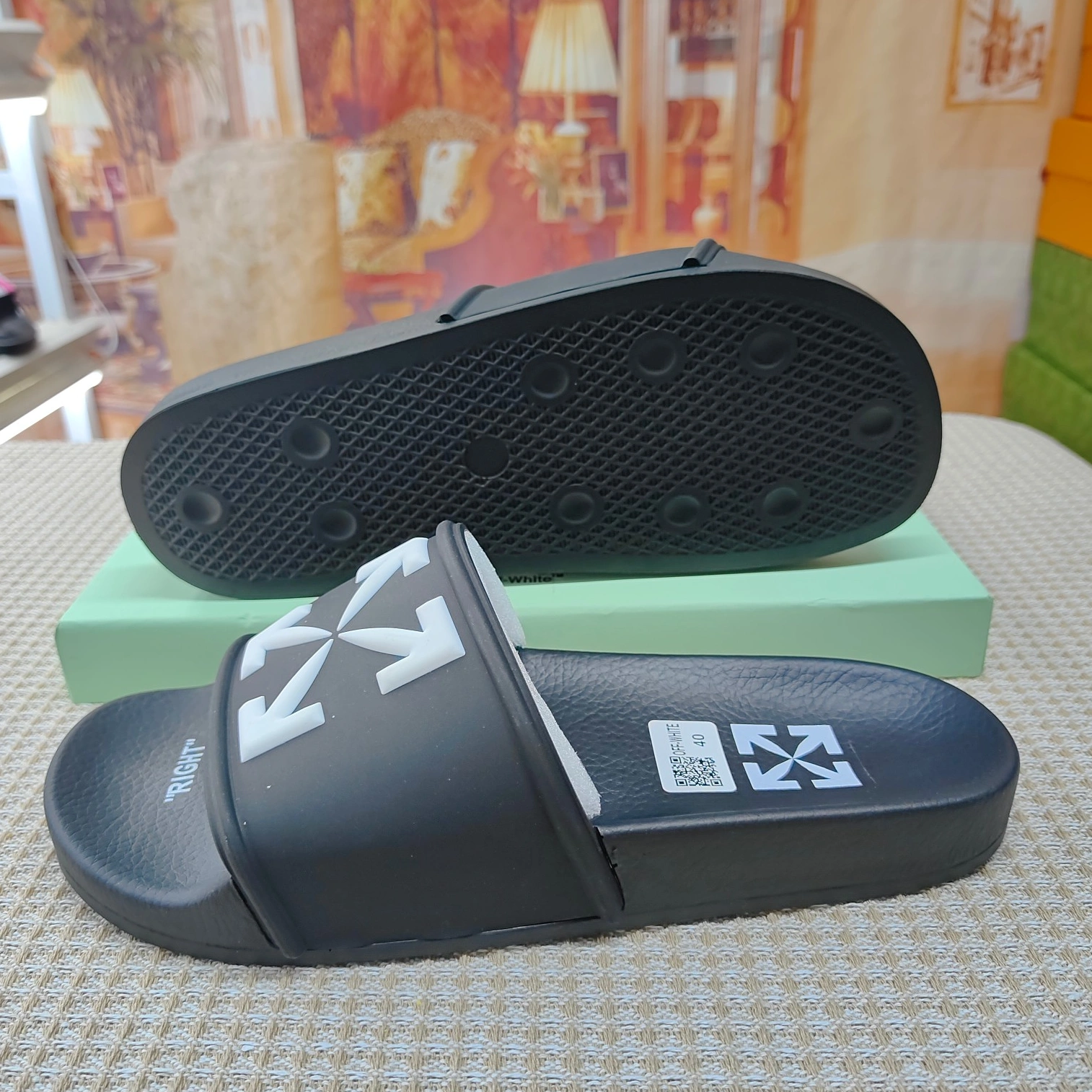AllSeason 5776 Off-White Slippers For Women