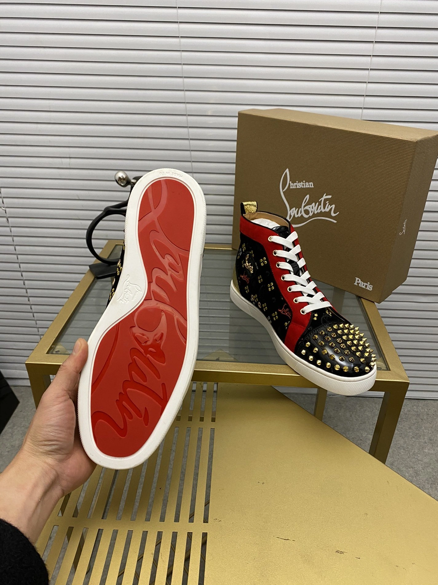 AllSeason 6050 Christian Louboutin High Tops Shoes For Men