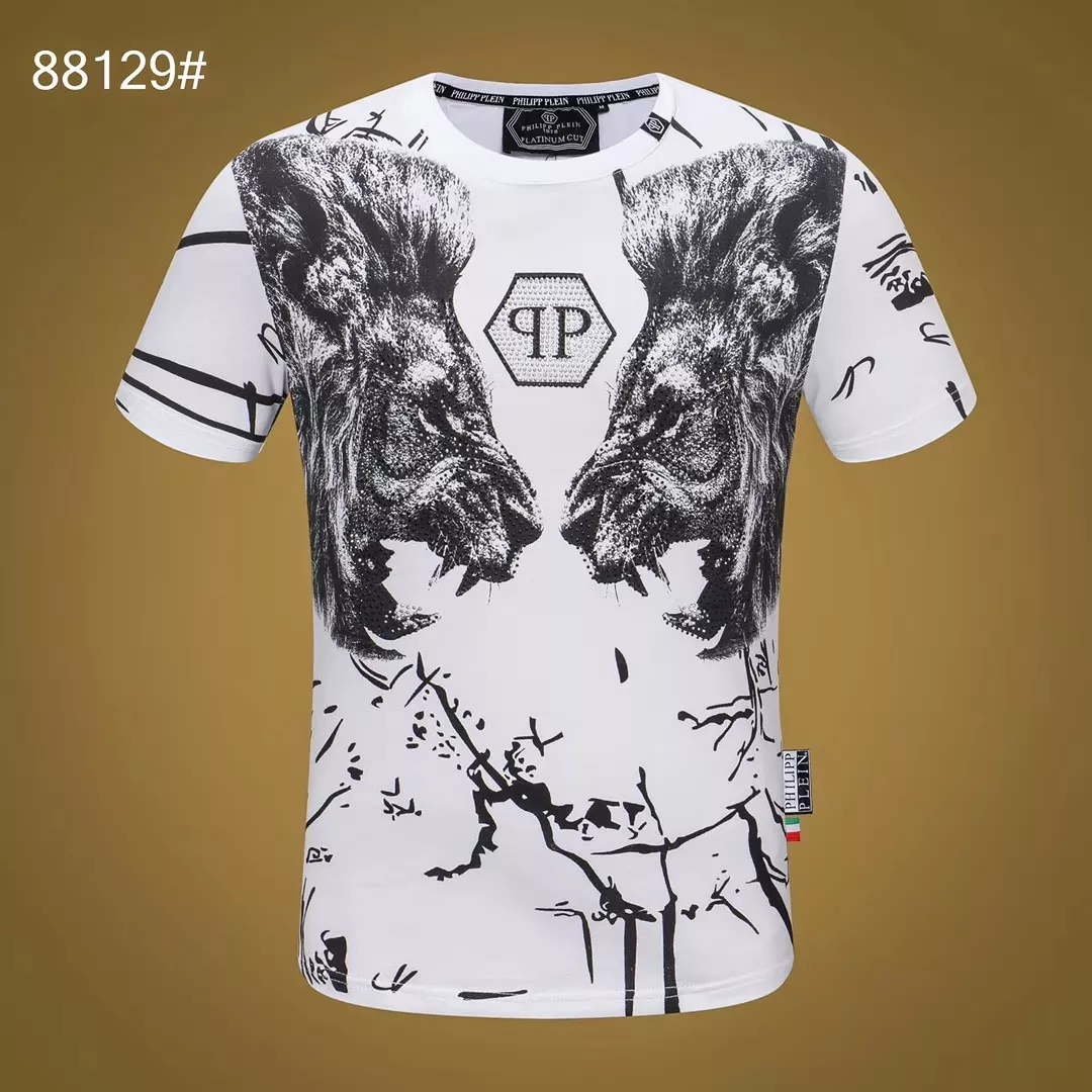AllSeason 6212 Philipp Plein PP T-Shirts Short Sleeved For Men