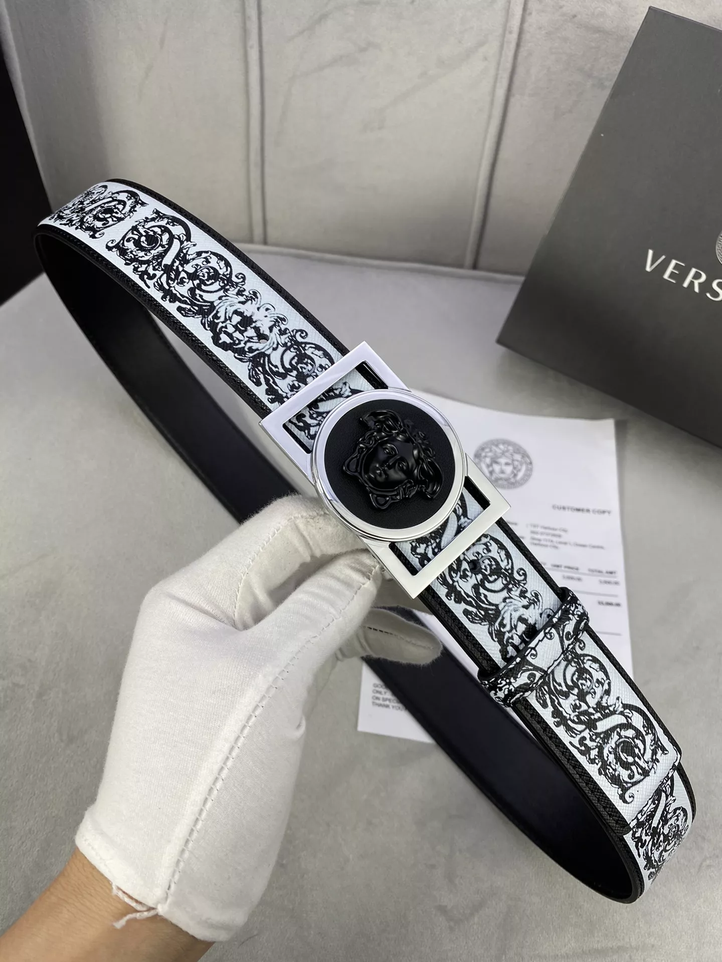 AllSeason 6928 Versace AAA Quality Belts In 4.0cm For Men