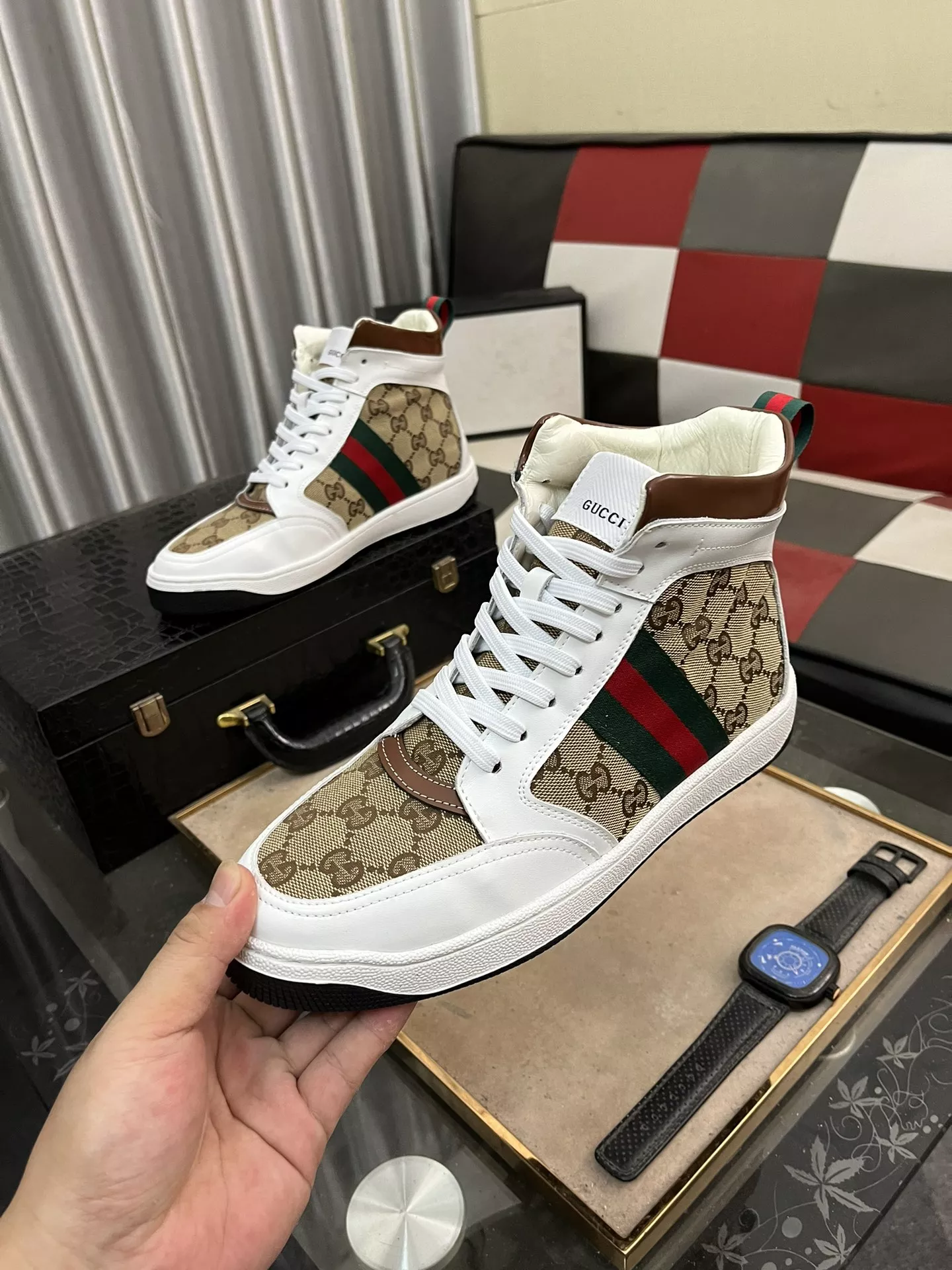 AllSeason 7196 Gucci High Tops Shoes For Men