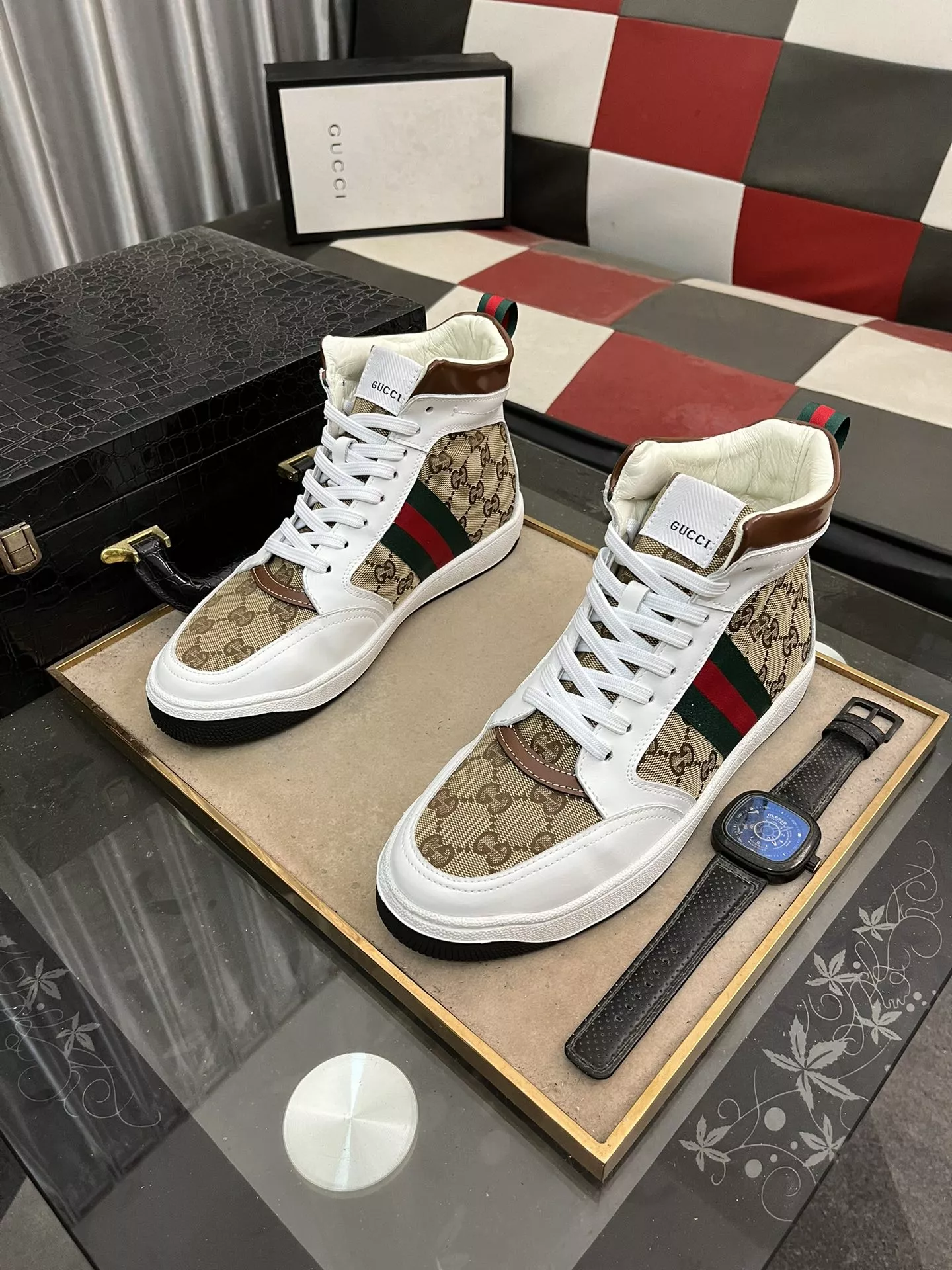 AllSeason 7196 Gucci High Tops Shoes For Men