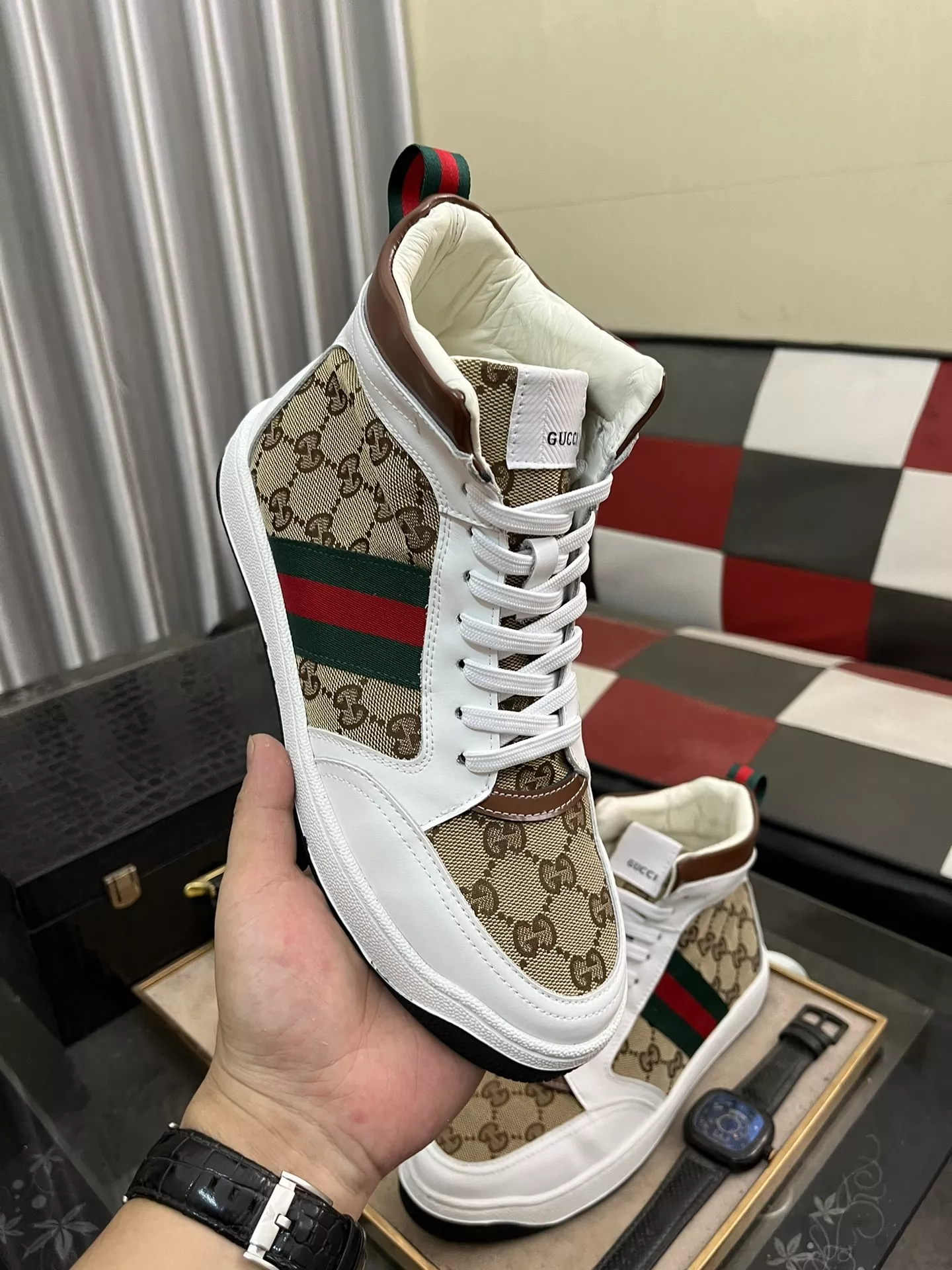 AllSeason 7196 Gucci High Tops Shoes For Men