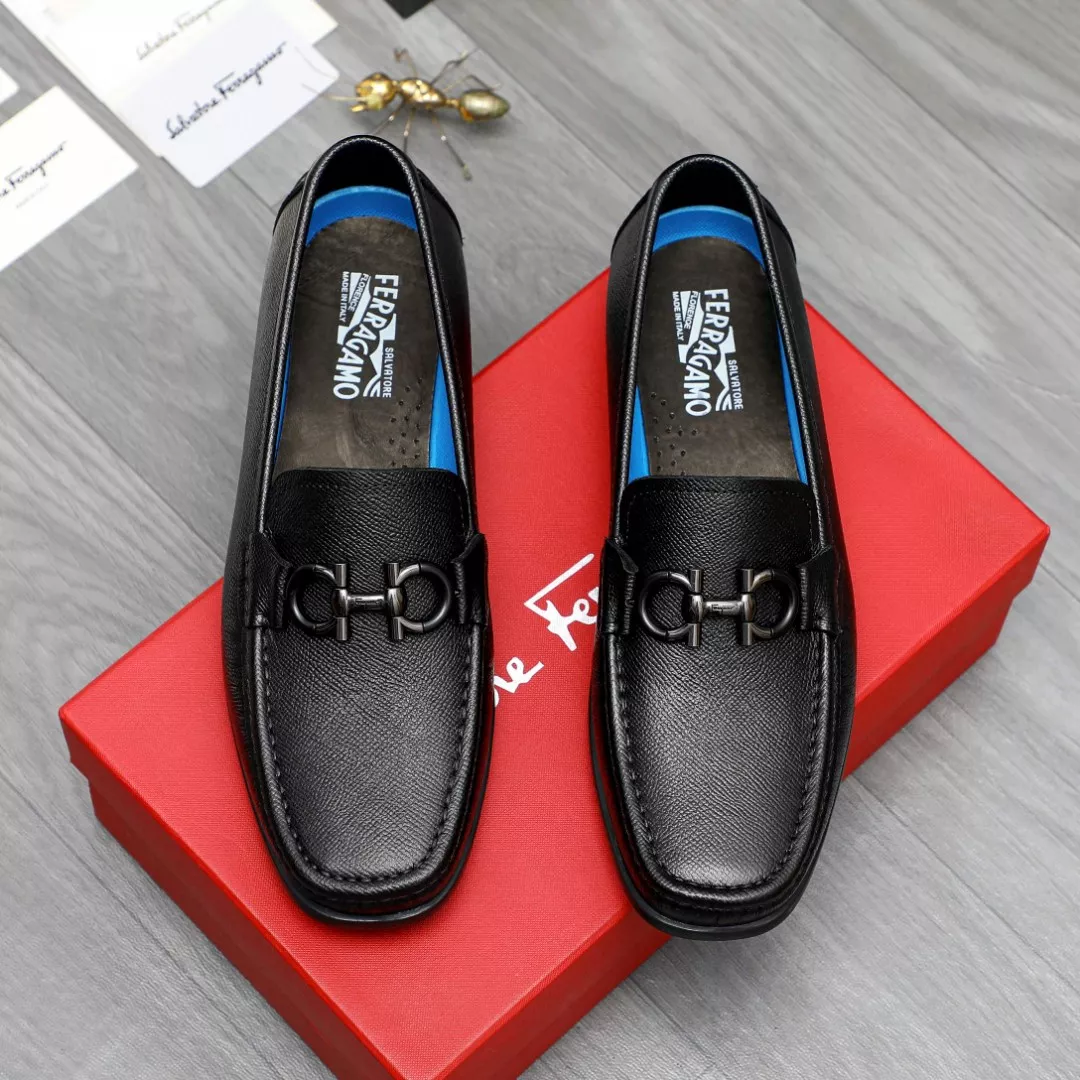 AllSeason 7617 Salvatore Ferragamo Leather Shoes For Men