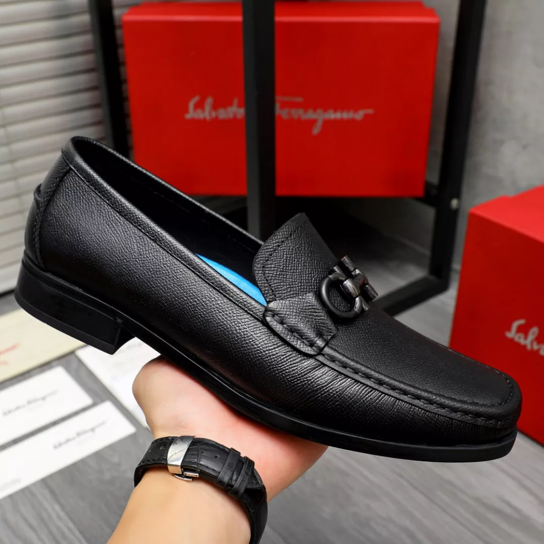 AllSeason 7617 Salvatore Ferragamo Leather Shoes For Men