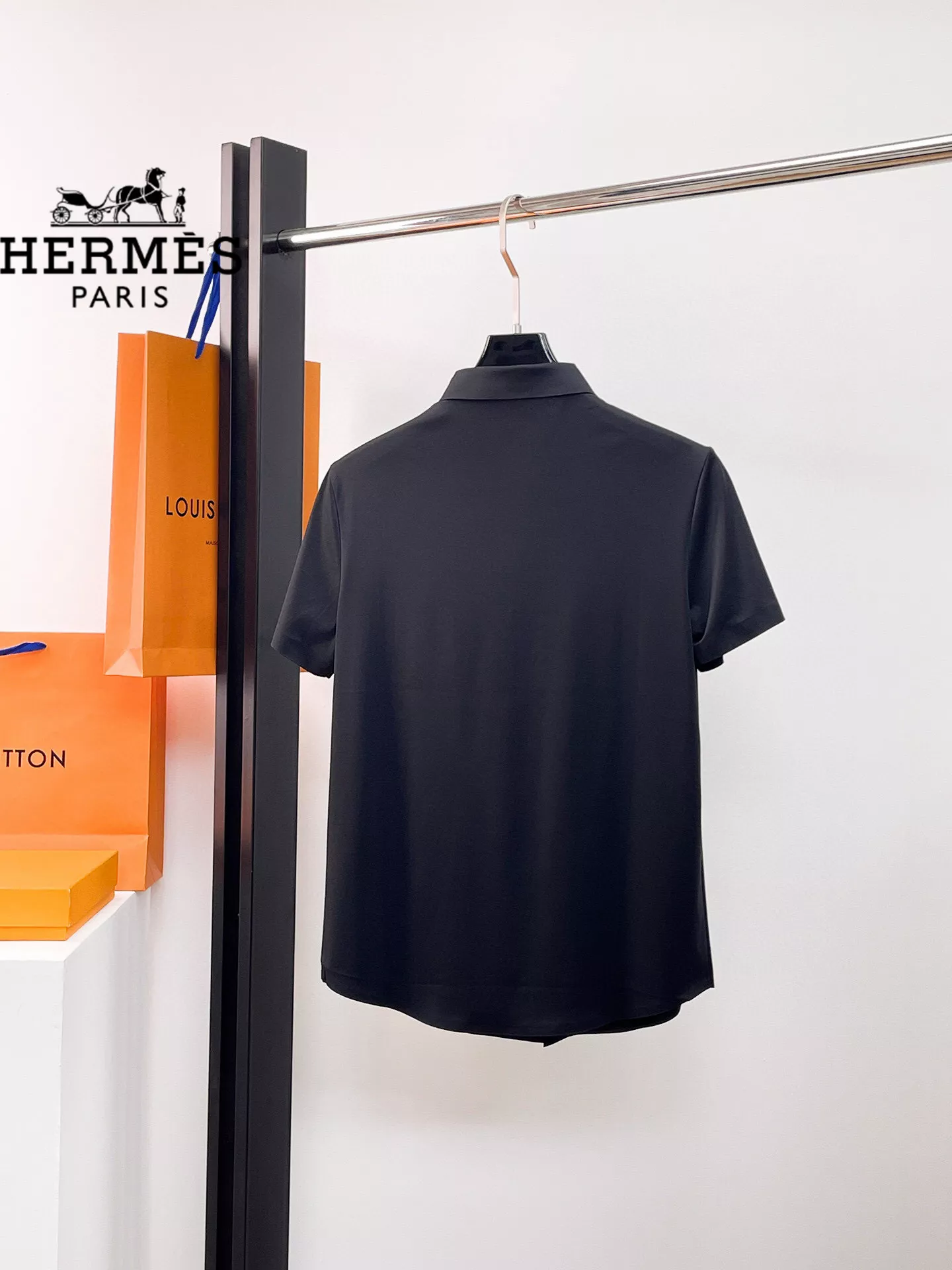 AllSeason 7710 Hermes Shirts Short Sleeved For Men