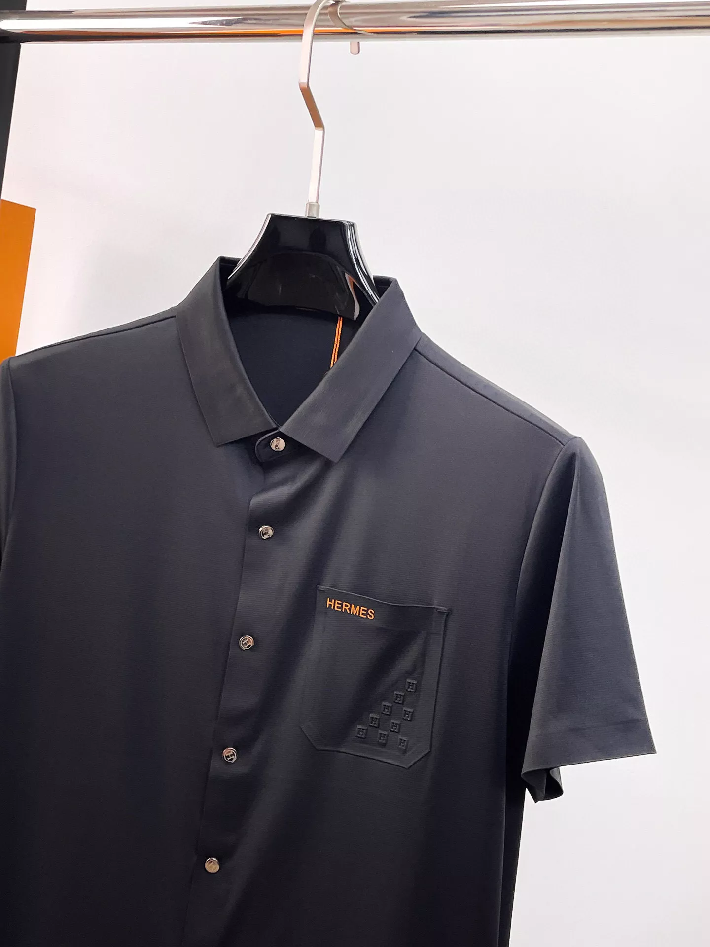 AllSeason 7710 Hermes Shirts Short Sleeved For Men