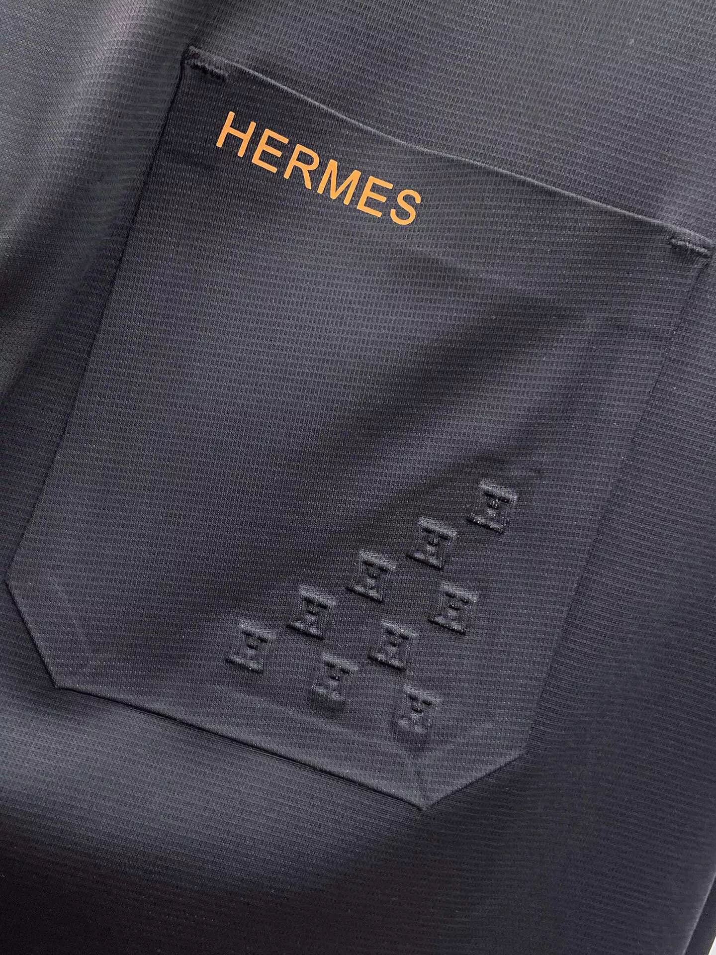 AllSeason 7710 Hermes Shirts Short Sleeved For Men
