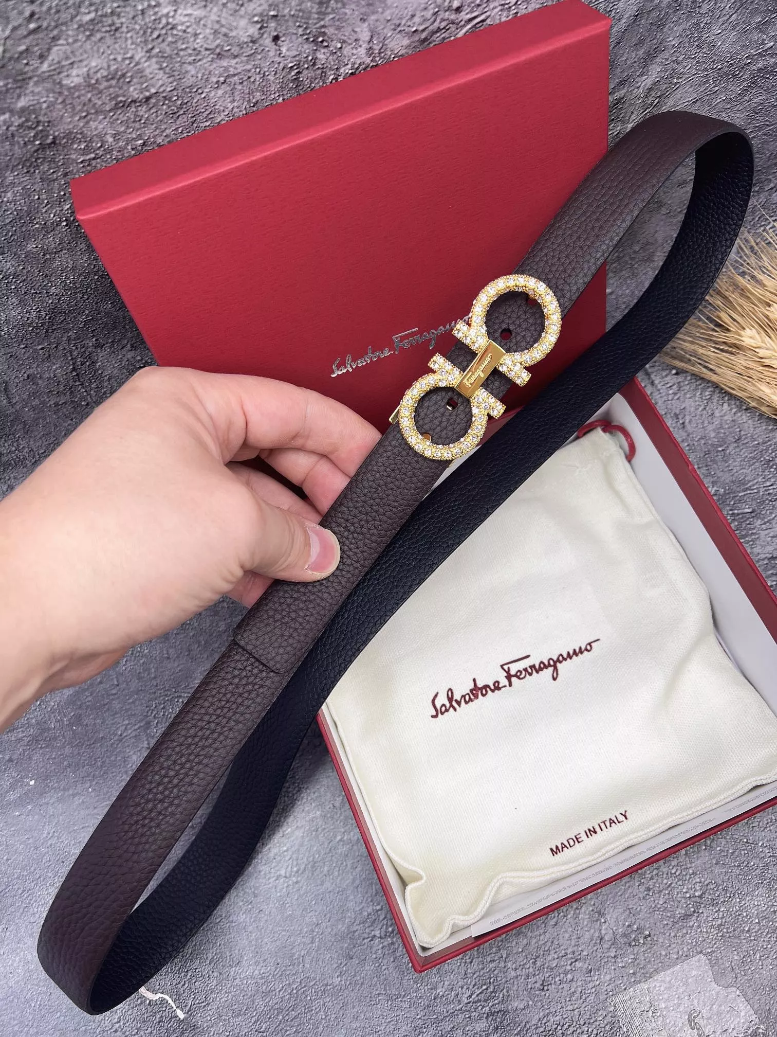 AllSeason 7917 Salvatore Ferragamo AAA Quality Belts In 2.5cm For Women