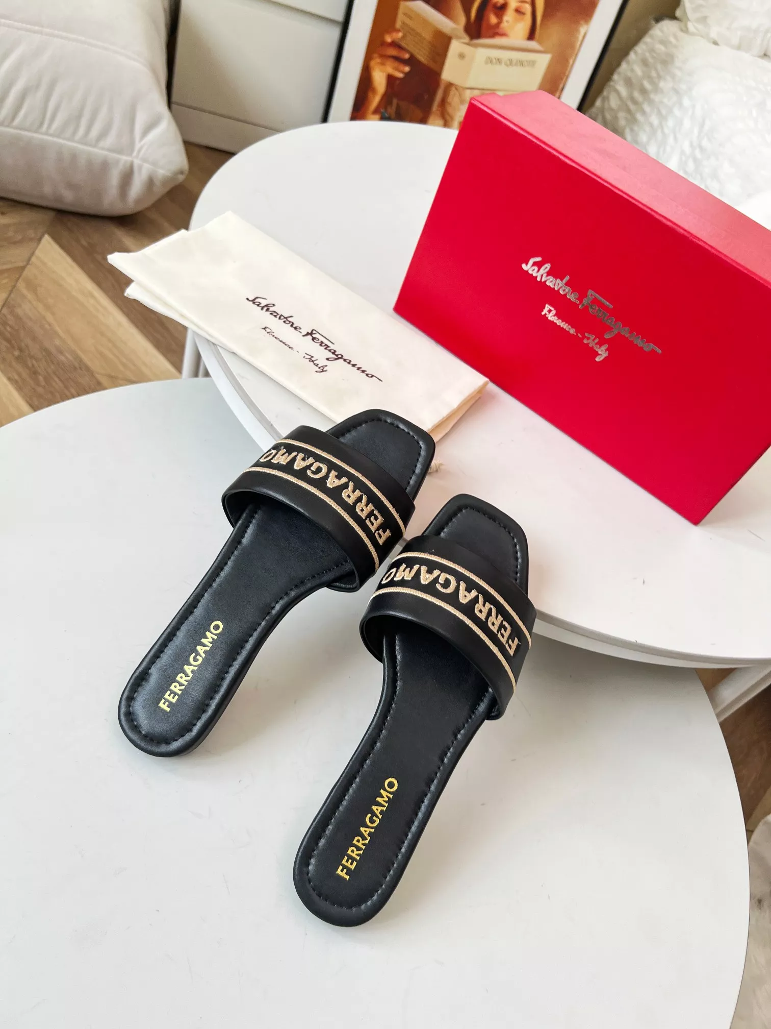 AllSeason 8357 Salvatore Ferragamo Slippers For Women