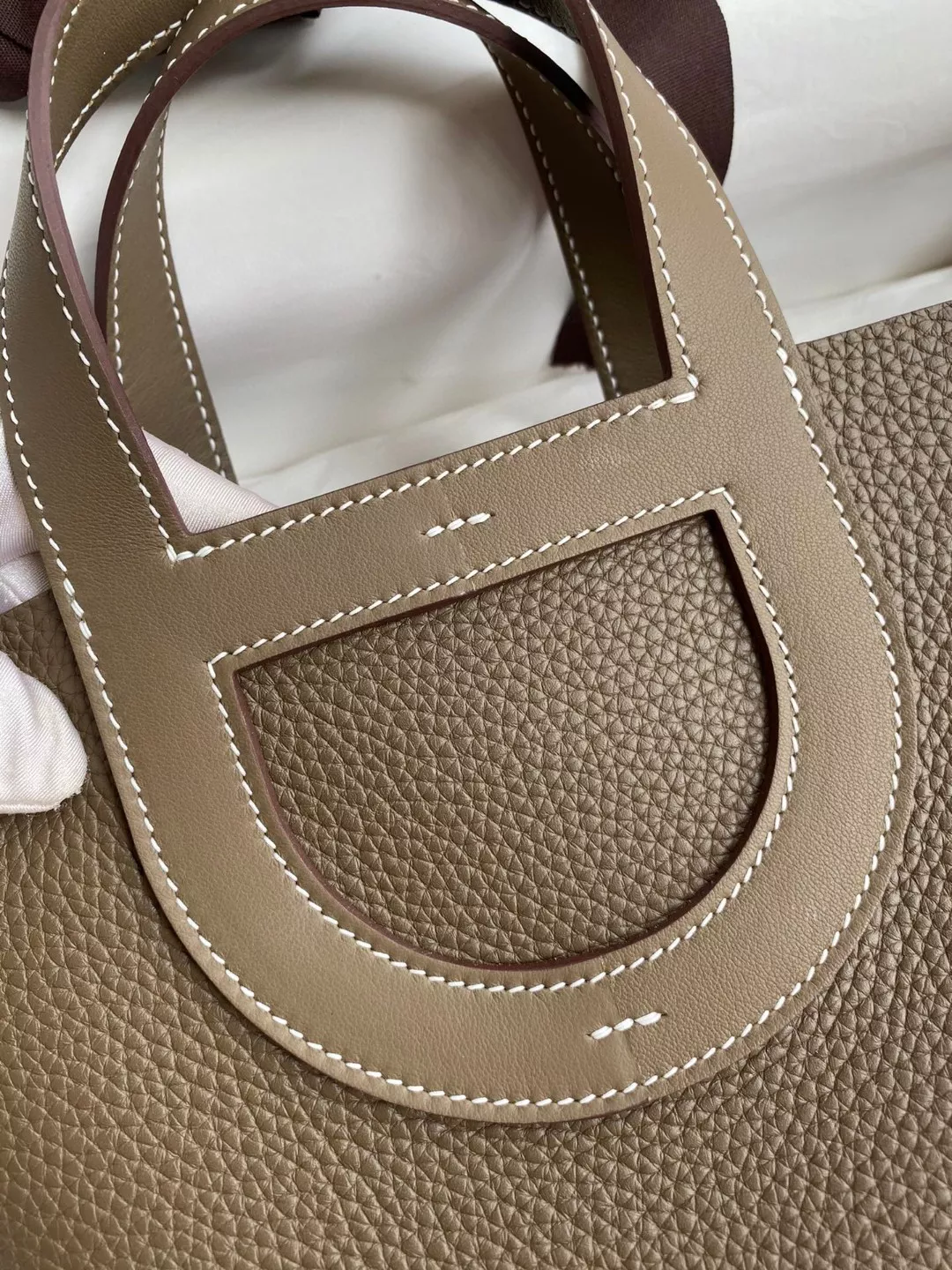 AllSeason 8623 Hermes AAA Quality Handbags In Silver For Women