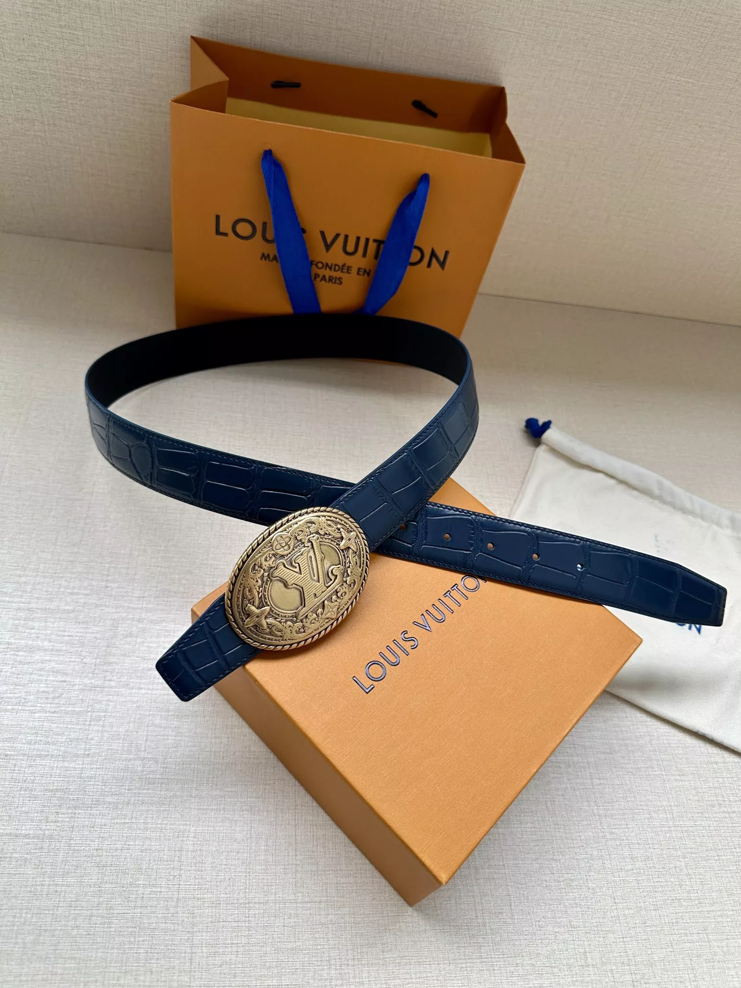AllSeason 9014 Louis Vuitton AAA Quality Belts In 3.5cm For Men