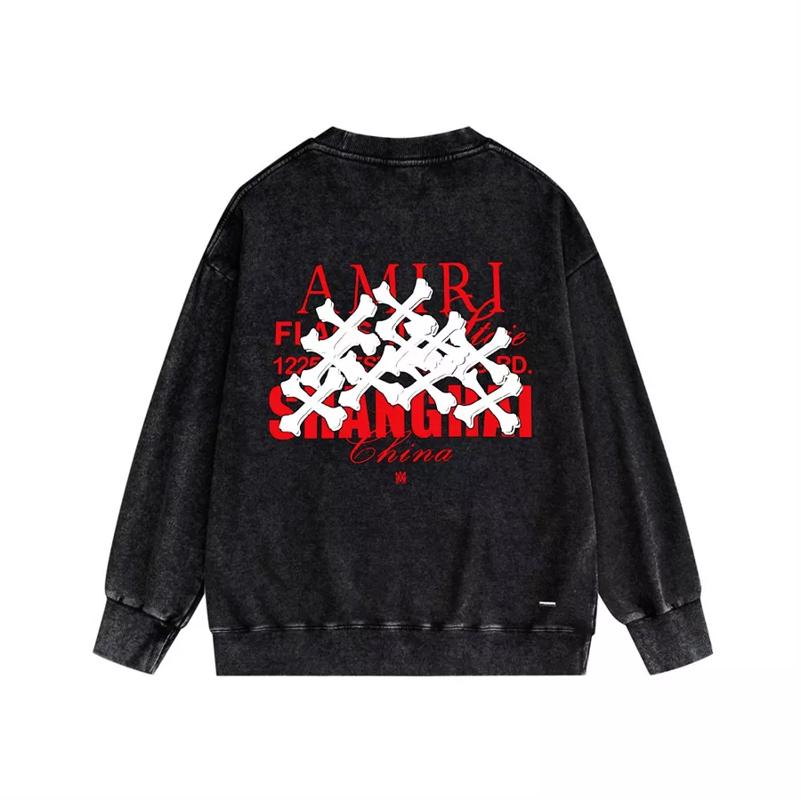 Amiri Hoodies Long Sleeved For Unisex Fashionable 8309