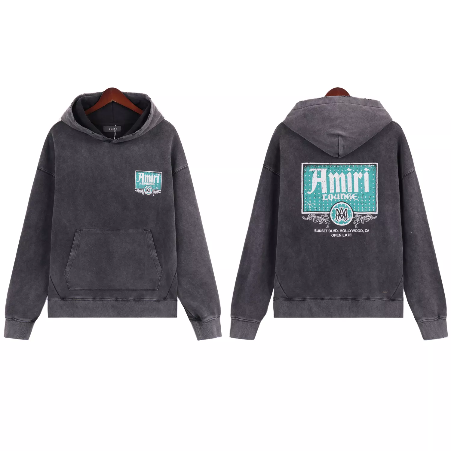 Amiri Hoodies Long Sleeved For Unisex Sophisticated 4767