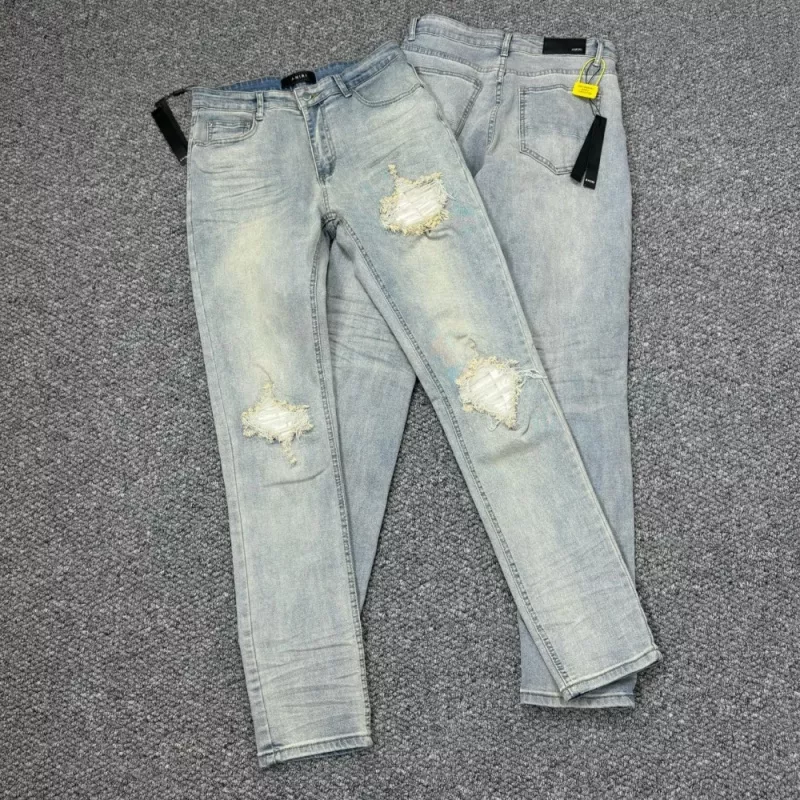 Amiri Jeans For Unisex Flexible 7681