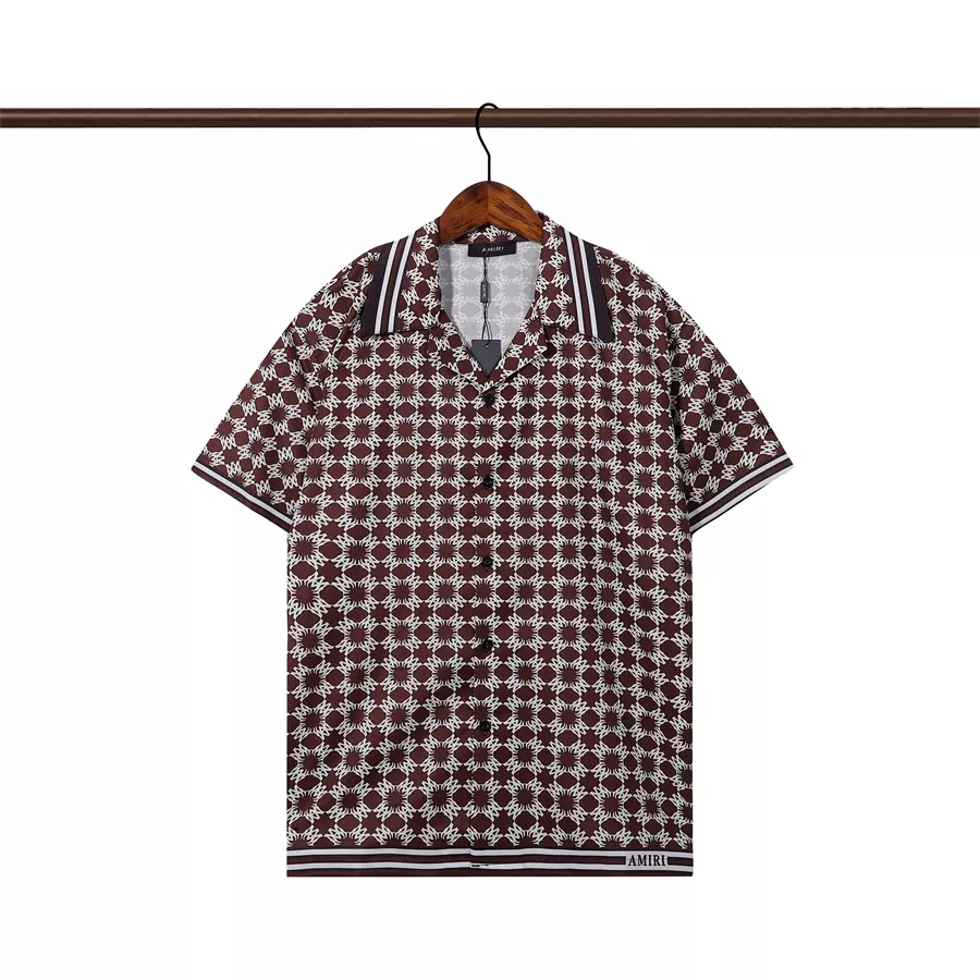 Amiri Shirts Short Sleeved For Men Fashionable 1036