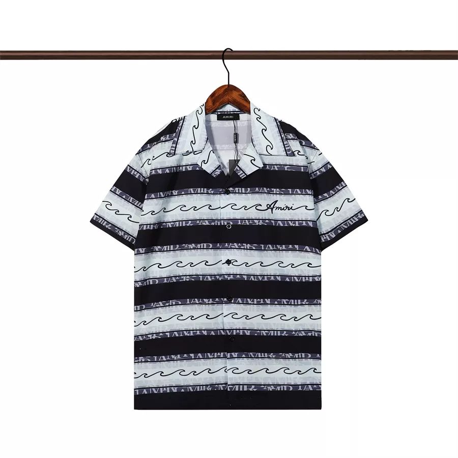 Amiri Shirts Short Sleeved For Men HighQuality 6916