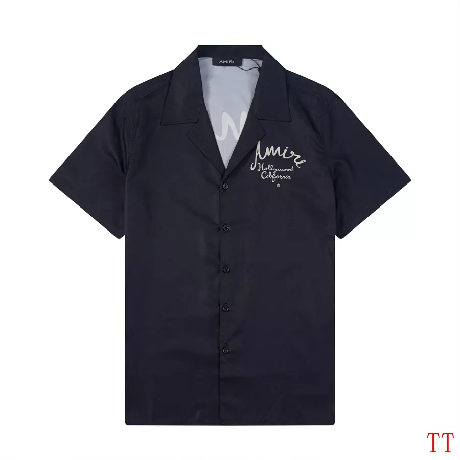 Amiri Shirts Short Sleeved For Men Trendsetting 9925