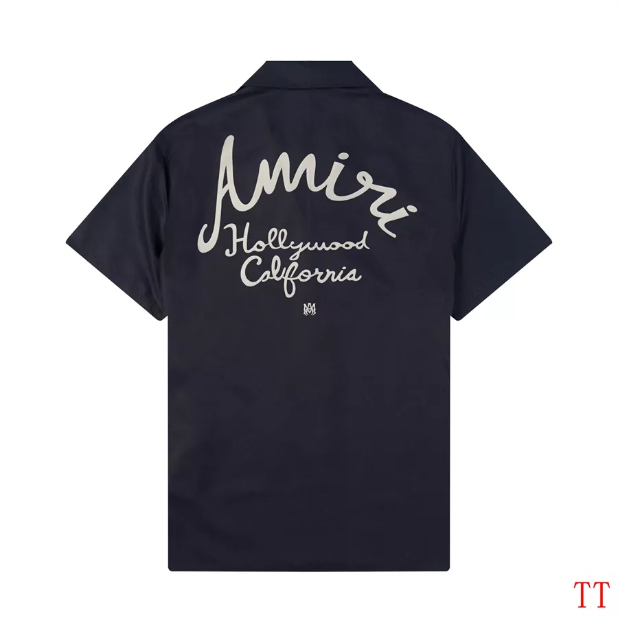 Amiri Shirts Short Sleeved For Men Trendsetting 9925