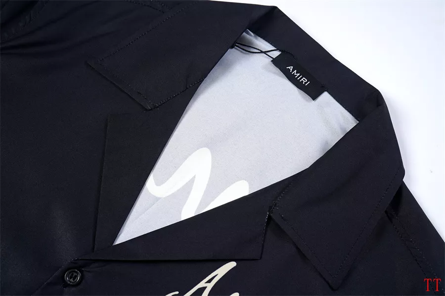 Amiri Shirts Short Sleeved For Men Trendsetting 9925