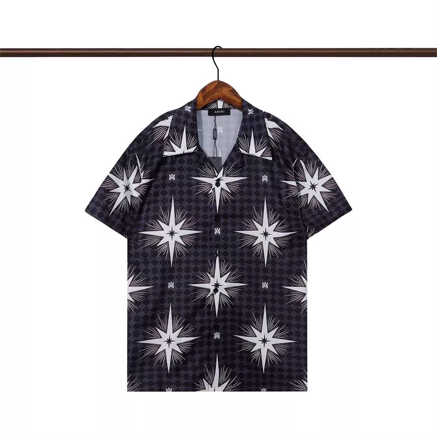 Amiri Shirts Short Sleeved For Men Trendy 5997