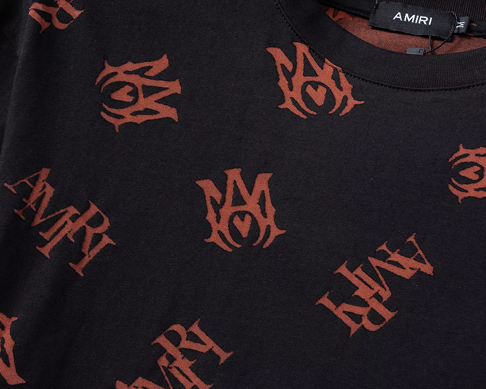 Amiri T-Shirts Short Sleeved For Men Comfortable 7607