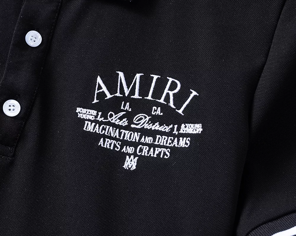 Amiri T-Shirts Short Sleeved For Men Lightweight 9076