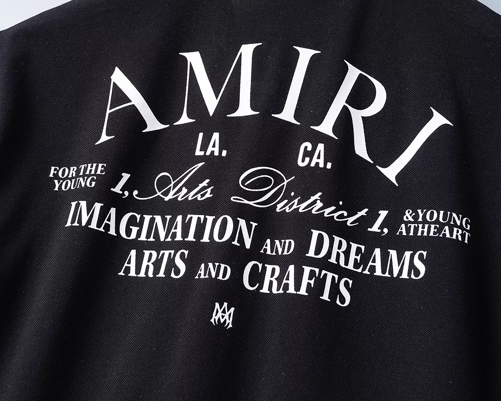 Amiri T-Shirts Short Sleeved For Men Lightweight 9076