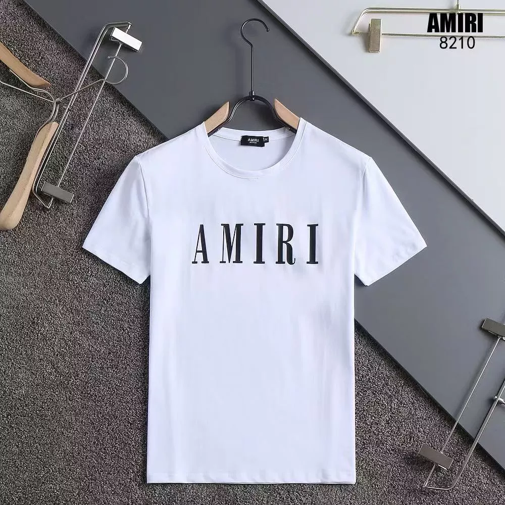 Amiri T-Shirts Short Sleeved For Men Minimalist 3087