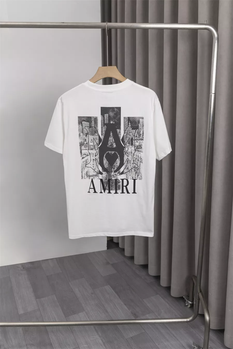 Amiri T-Shirts Short Sleeved For Men Minimalist 3200