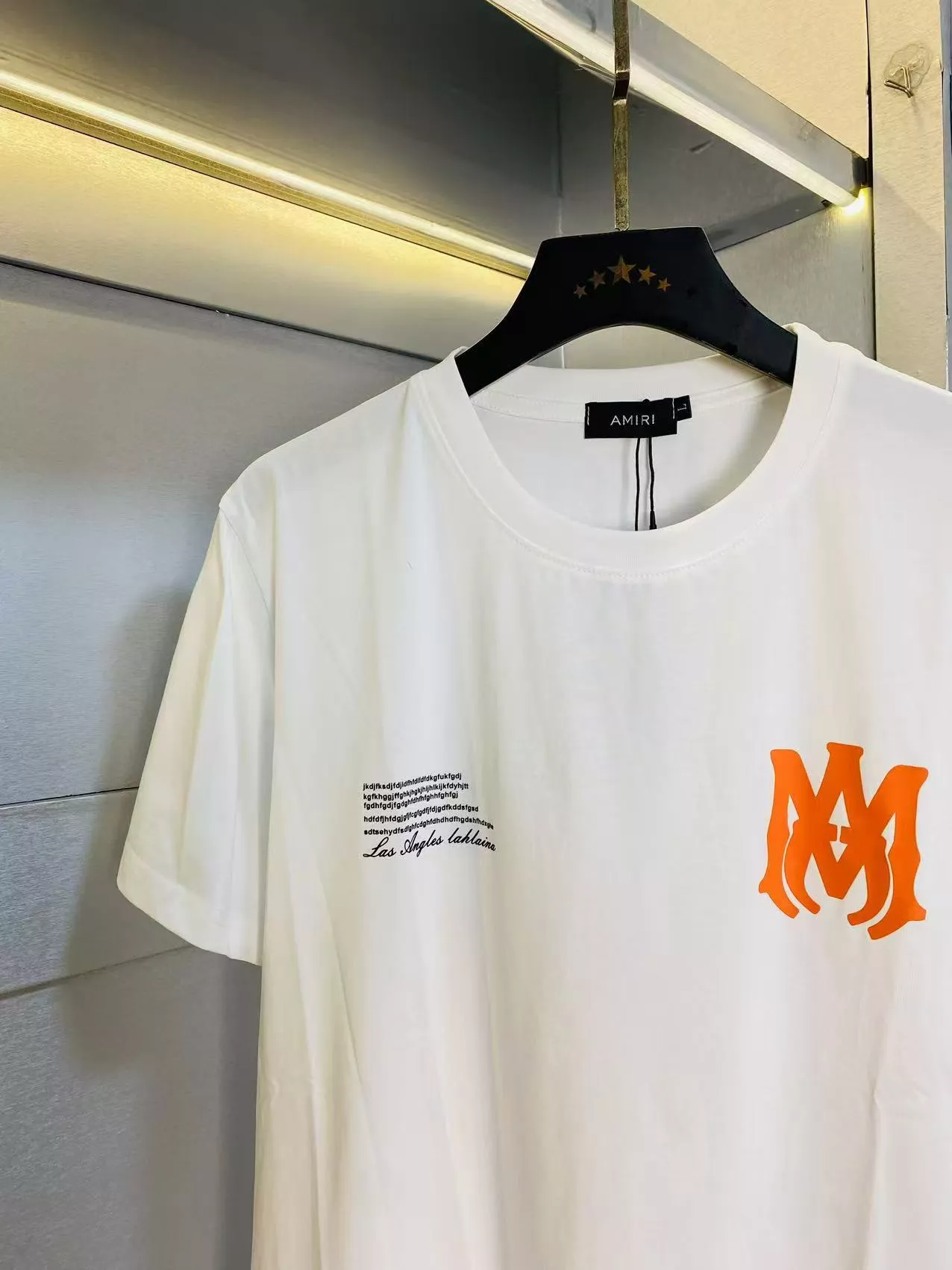 Amiri T-Shirts Short Sleeved For Men Sleek 4759