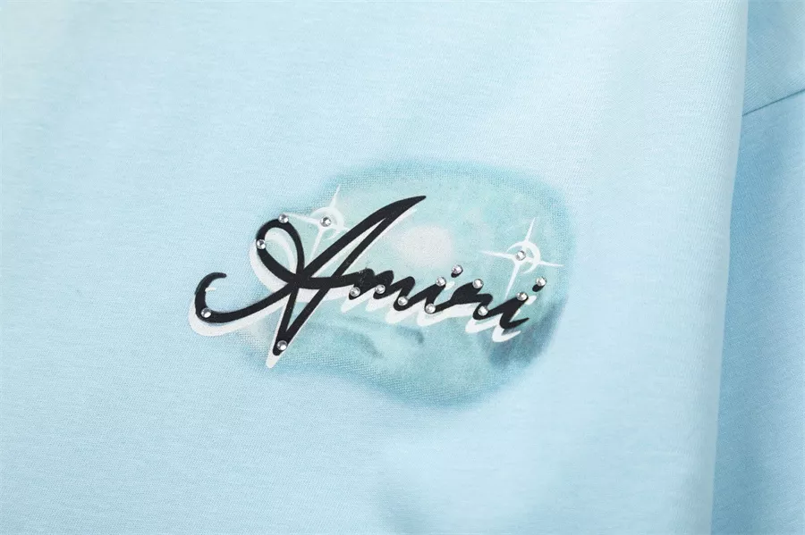 Amiri T-Shirts Short Sleeved For Unisex Durable 1091