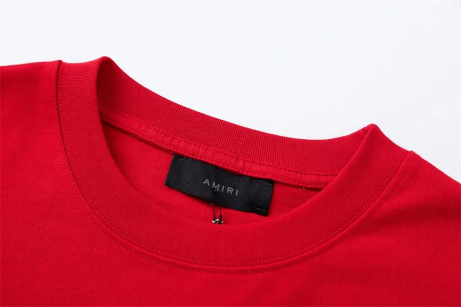 Amiri T-Shirts Short Sleeved For Unisex EasyMatch 482