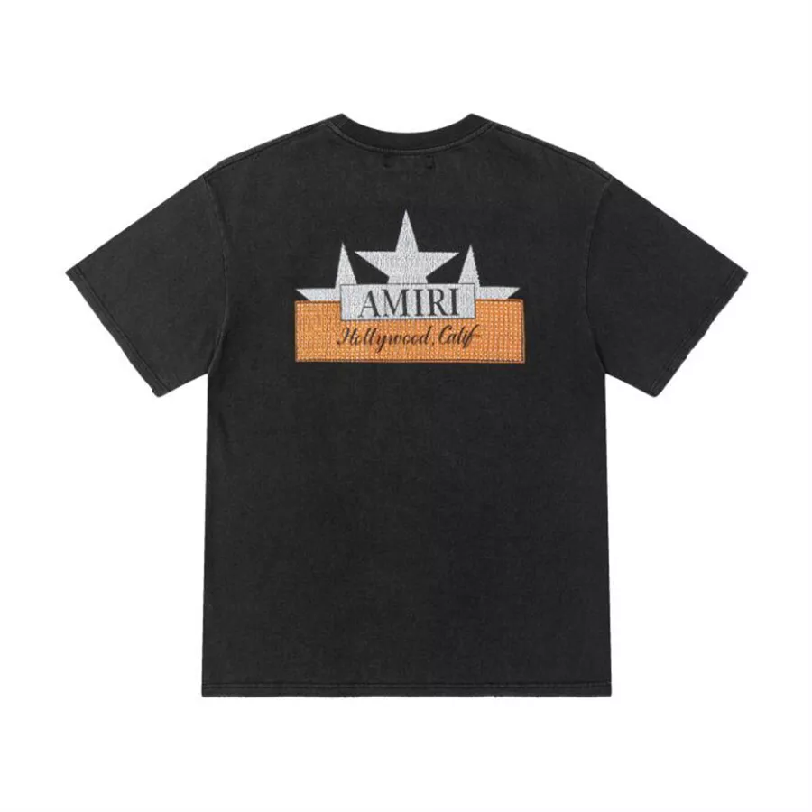 Amiri T-Shirts Short Sleeved For Unisex EyeCatching 8573