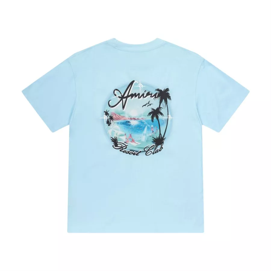Amiri T-Shirts Short Sleeved For Unisex Minimalist 3017