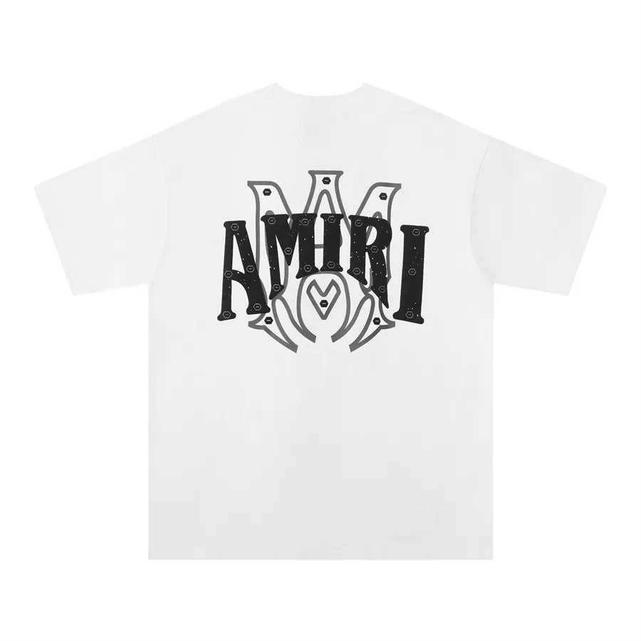 Amiri T-Shirts Short Sleeved For Unisex Practical 5139
