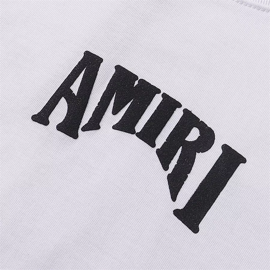 Amiri T-Shirts Short Sleeved For Unisex Practical 5139